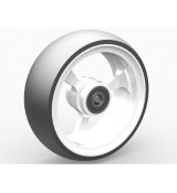 Koliesko 100/36 - 4", bielym hliníkovým diskom