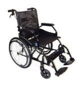 Kovový mechanický invalidný vozík FS 901