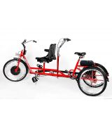 Trojkolesový bicykel TANDEM s elektrickám pohonom
