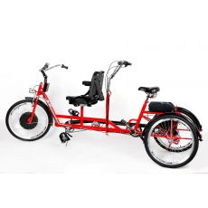 Trojkolesový bicykel TANDEM s elektrickám pohonom