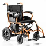 Mechanický vozík hliníkový skladací s elektromotorčekom